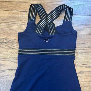 Beyond Yoga Sheer Illusion Tank Top in Valor Navy  - Size S